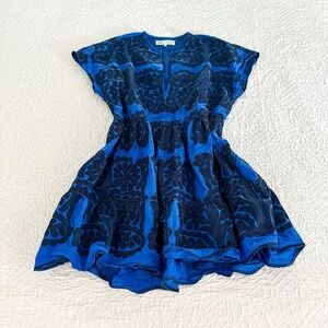 Zara Blue Floral Mini Dress